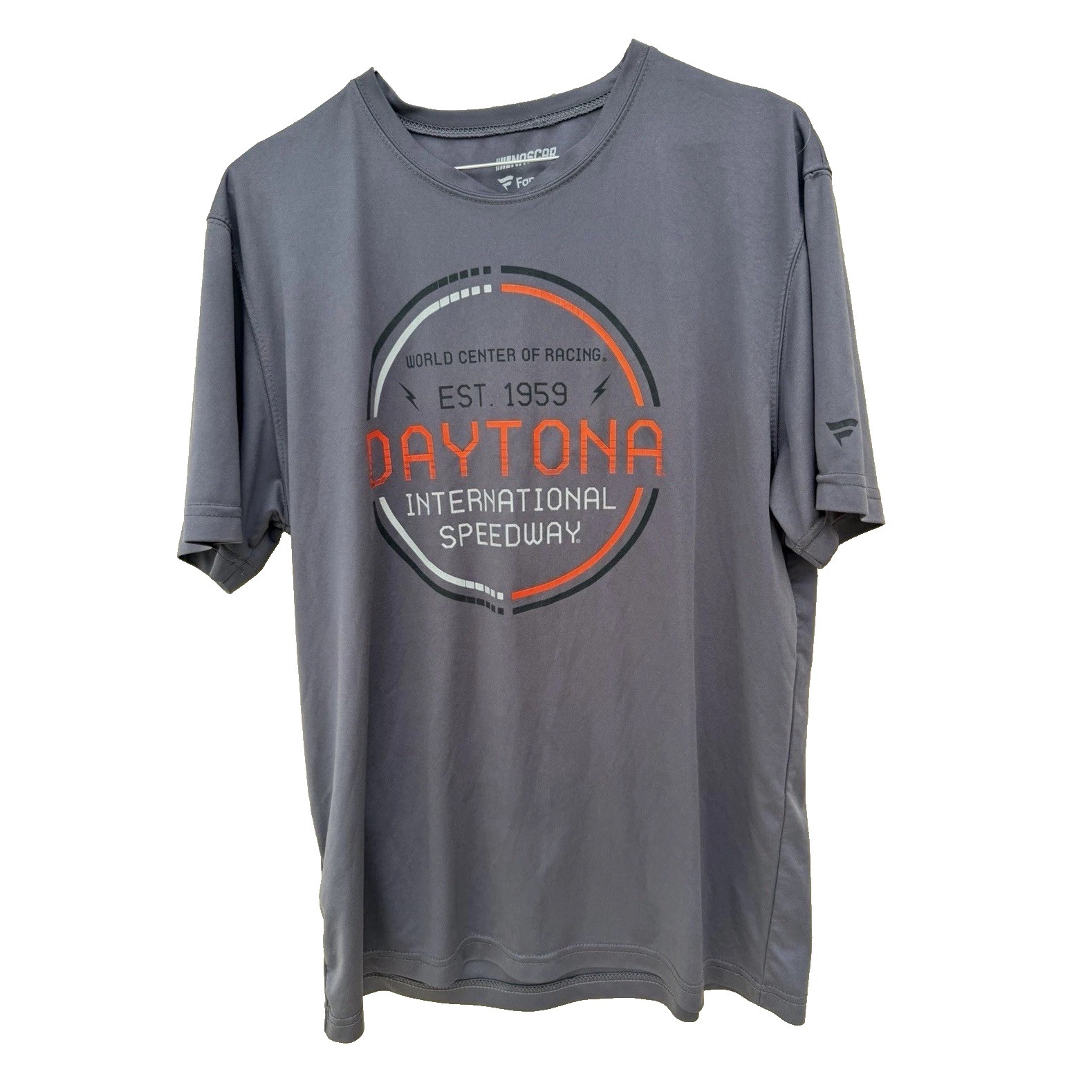 Fanatics Large Nascar Daytona International Speedway Gray TShirt Mens